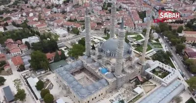 Selimiye Camisi’nin kaybolan mavi çinileri, yeniden üretilerek yerine monte edildi | Video
