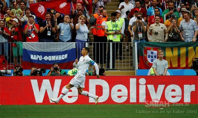 Ronaldo'nun gol sevincinde Türk Bayrağı dikkat çekti
