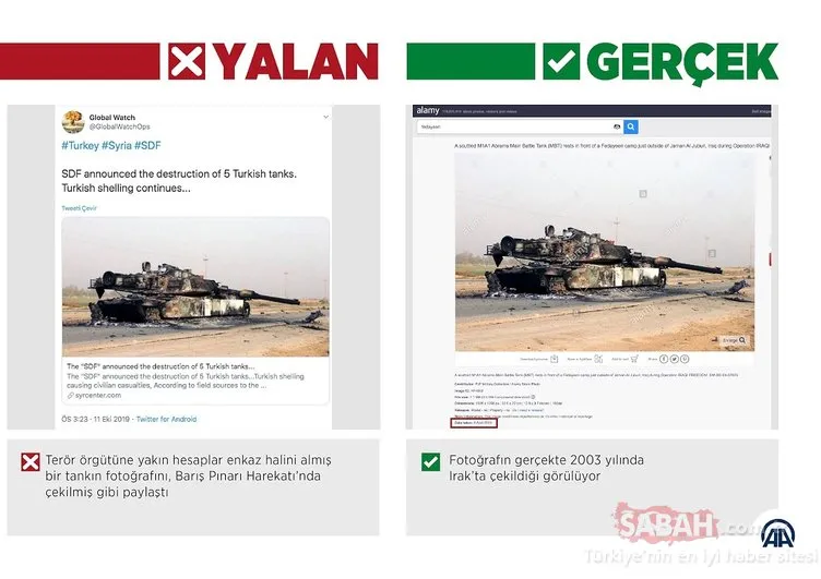 YPG/PKK yanlılarının yaptığı kara propaganda böyle çöp oldu!