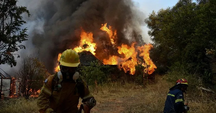 Yunanistan’da yangın! 110 çocuk tahliye edildi