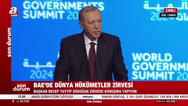 Başkan Erdoğan’dan BAE’de tarihi Filistin mesajı | Video