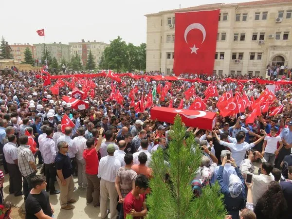 Midyat'ta şehitler için tören