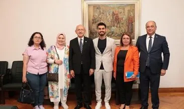FETÖ’yü güzelleyen Melek Çetinkaya ve darbeci askeri öğrencilerden Taha Furkan Çetinkaya, Kılıçdaroğlu ile görüştü