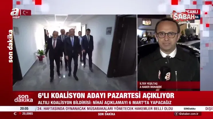 6’lı koalisyon adayı pazartesi açıklıyor | Video