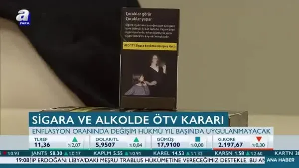 Sigara ve alkol için ÖTV kararı
