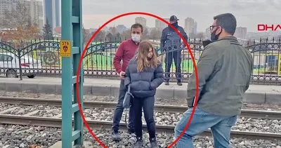 Konya’da cezaevindeki uyuşturucu satıcısı sevgilisini göremeyen genç kız tramvay hattına girdi | Video