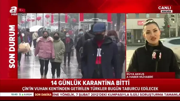 Son dakika: Ankara'da 14 günlük koronavirüs karantinası sona erdi! Çin'den getirilen vatandaşlar taburcu olacak! | Video