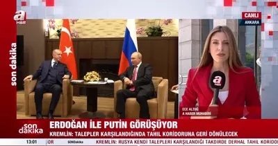 Başkan Erdoğan, Putin görüşmesi başladı! Rusya Tahıl Anlaşması’na geri dönecek mi? | Video