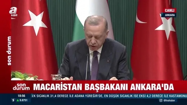 Son dakika! Başkan Erdoğan, Macaristan Başbakanı Viktor Orban ile ortak basın toplantısı düzenledi | Video