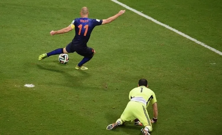 İspanya-Hollanda maçından kareler