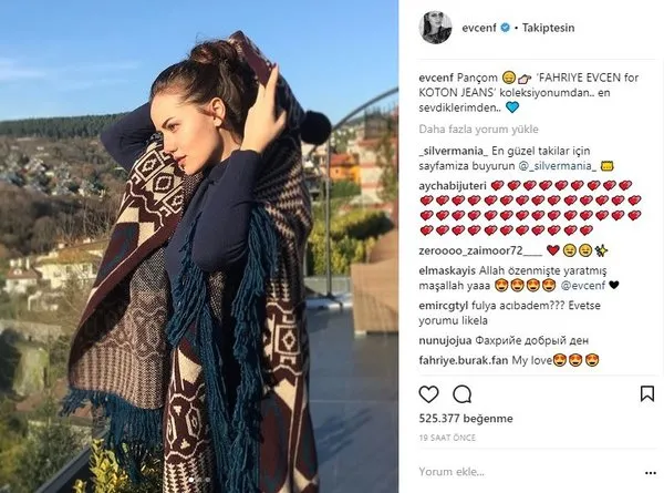 Ünlülerin Instagram paylaşımları (14.12.2017)
