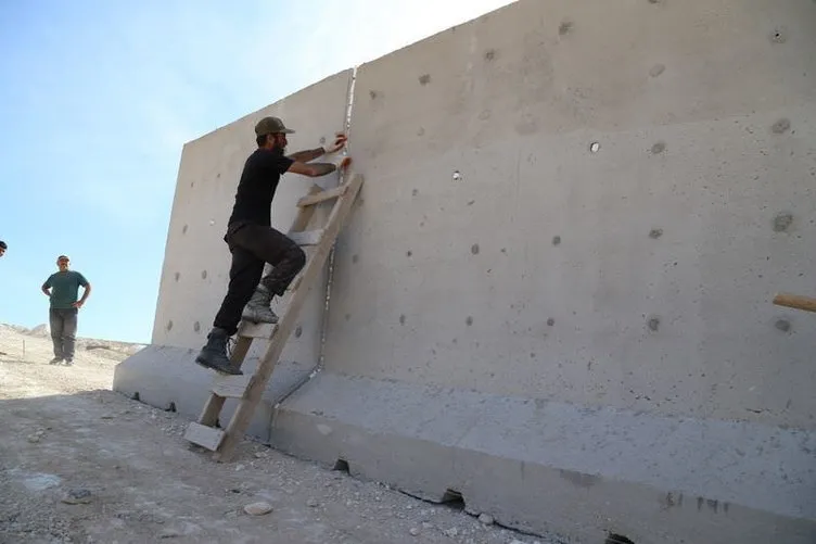 Suriye sınırına seyyar duvar