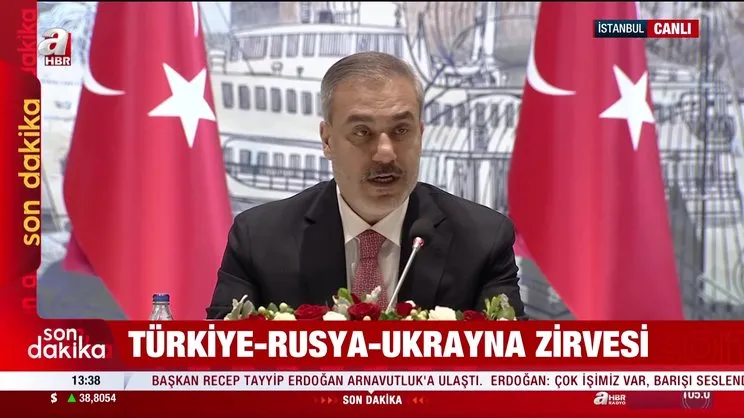 Bakan Fidan'dan Türkiye-Ukrayna-Rusya zirvesinin açılışında önemli açıklamalar | Video