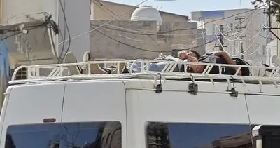 Nusaybin’de 3 gencin minibüs üzerinde uzanarak ölümüne yolculukları görüntülendi #mardin
