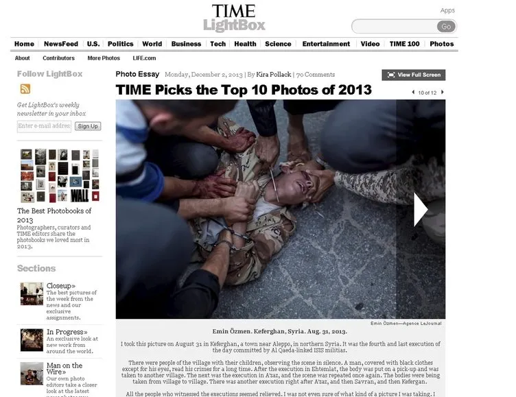 Time’dan 2013’ün en iyi 10 fotoğrafı