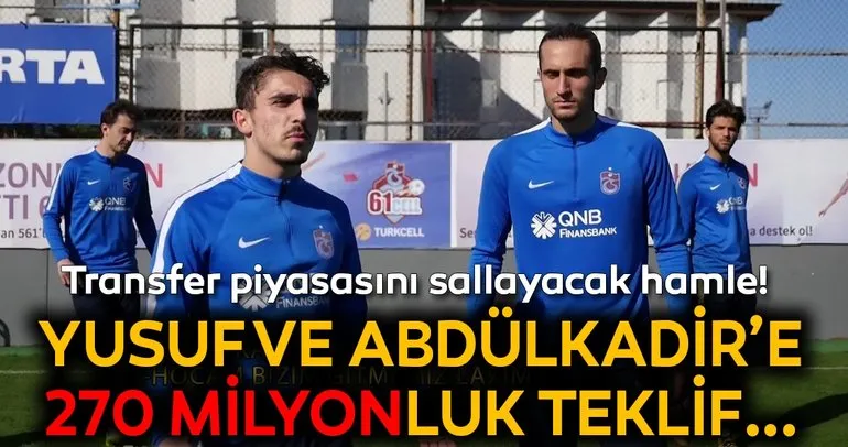 Lille’den Trabzonsporlu Yusuf Yazıcı ve Abdülkadir Ömür’e 270 milyon!