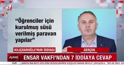 Kılıçdaroğlu’nun asılsız iddialarına Ensar Vakfı’ndan yanıt | Video