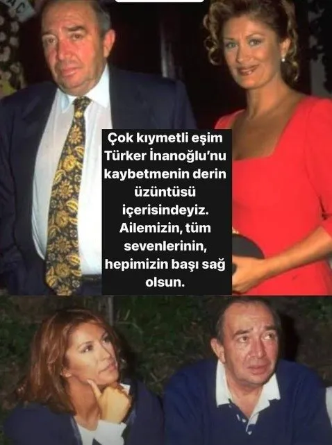 50 yıl aynı yastığa baş koydular... Gülşen Bubikoğlu’ndan eşi Türker İnanoğlu’na hüzünlü veda!