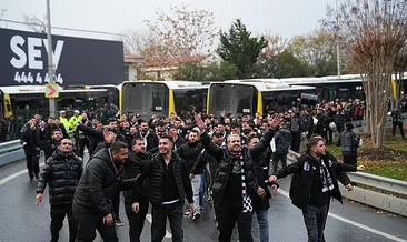 Beşiktaş taraftarları, Kadıköy’e ulaştı!
