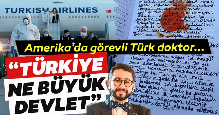 Kaliforniya Üniversitesinde görevli Türk doktordan koronavirüs mektubu: Türkiye ne büyük bir devlettir!