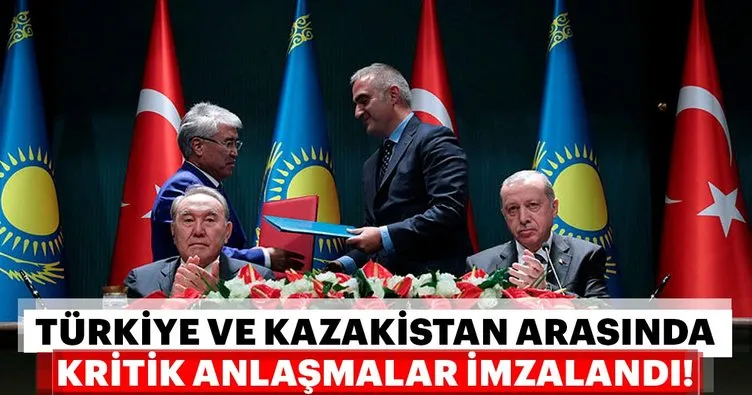Türkiye ile Kazakistan arasında anlaşmalar imzalandı