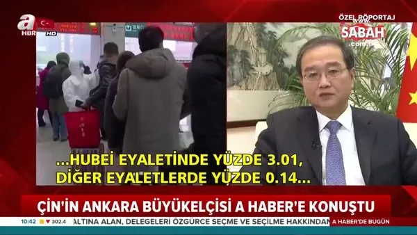 Çin’in Ankara Büyükelçisi'den flaş koronavirüs açıklaması | Video
