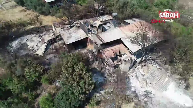 Adana Kozan'daki yangında hayvanlarının telef olmasına ağladı | Video