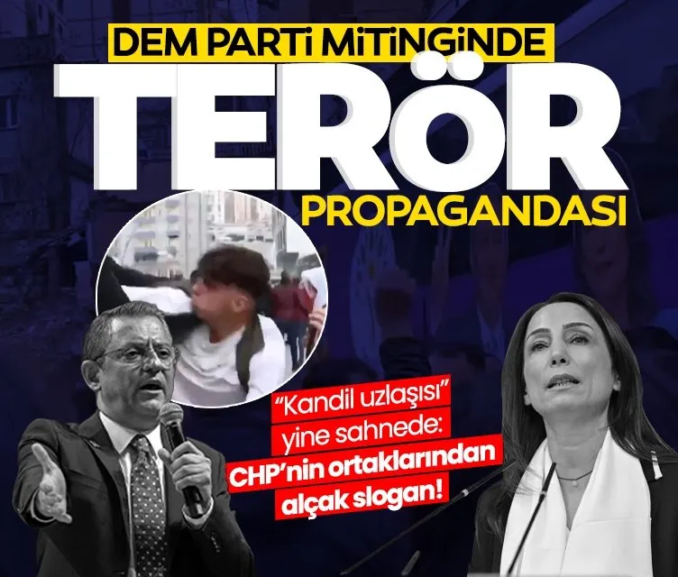 DEM Parti mitinginde terör propagandası