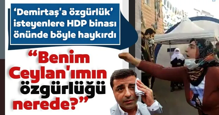 Evladı kaçırılan anne HDP önünde haykırdı: Benim Ceylan’ımın özgürlüğü nerede?