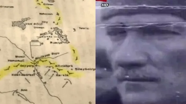İşte Atatürk'ün 1919'da İdlib'i de içine alarak çizdiği Türkiye sınır haritası | Video