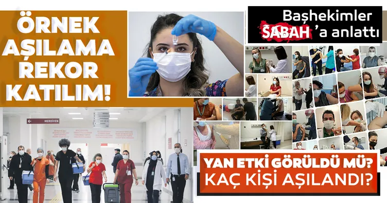 Örnek aşılama rekor katılım