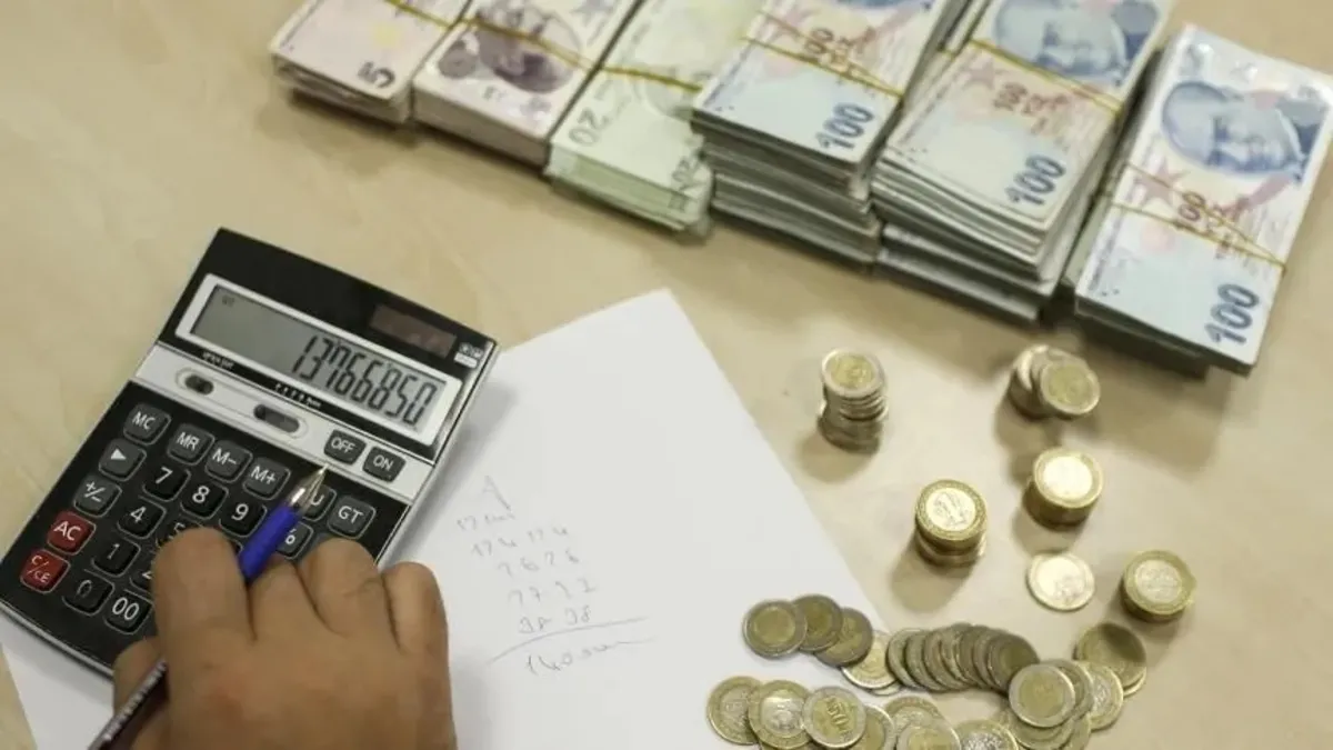 Vergi dairesi binası ve üzerinde taksitlendirme grafiği