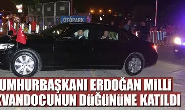 Cumhurbaşkanı Erdoğan, Nur Tatar’ın düğününe katıldı