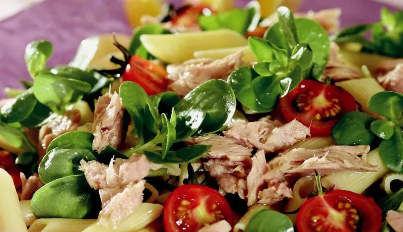 Ton Balıklı Makarna Salatası