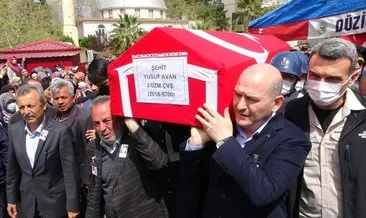 Bakan Soylu şehit Jandarma Uzman Çavuş Yusuf Avan’ın cenaze törenine katıldı #adana