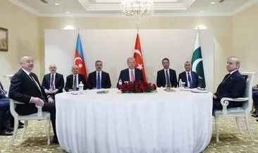Başkan Erdoğan, Aliyev ve Şahbaz Şerif ile görüştü