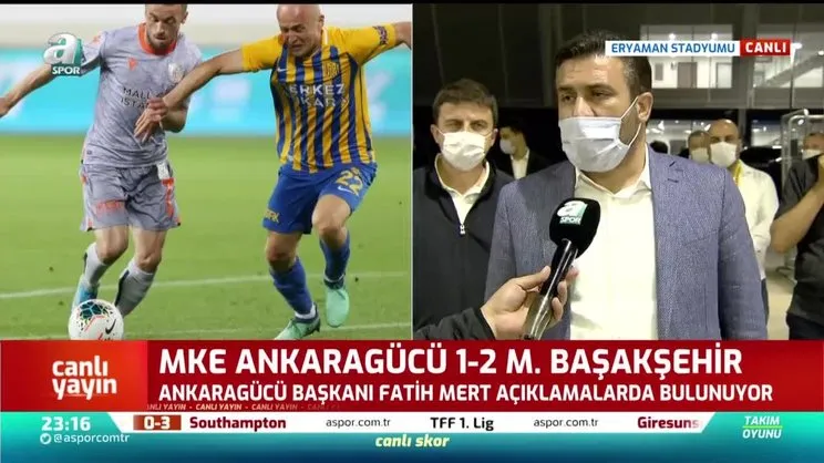 Ankaragücü Başkanı Fatih Mert'ten hakeme tepki! 