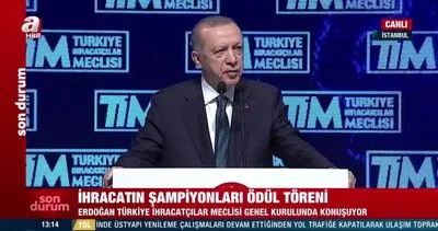 Başkan Erdoğan’dan Türkiye İhracatçılar Meclisi’nde önemli açıklamalar | Video