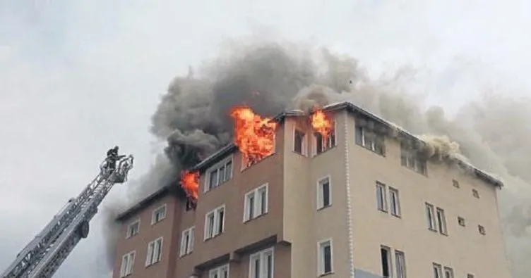 Burdur’da kapatılan dershanede yangın