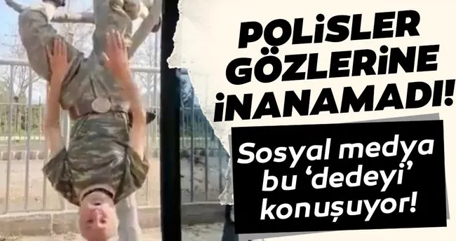 corona virus kuralina uymayan yasli adam agaca tirmanip bas asagi komando marsi soyledi son dakika haberler