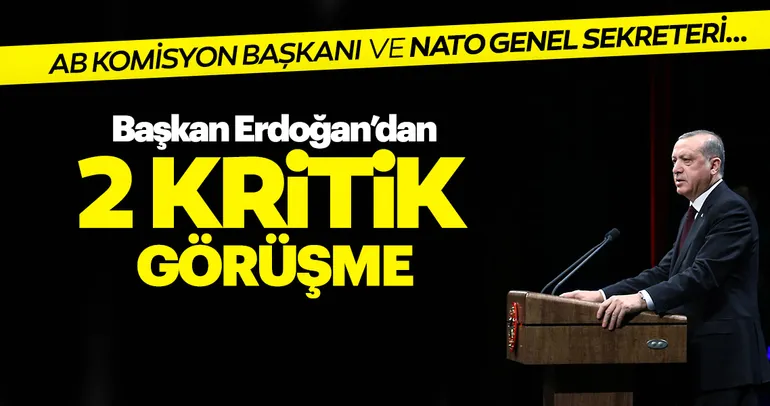 Başkan Erdoğan’dan iki kritik görüşme