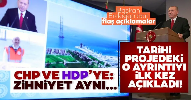 Başkan Erdoğan tarihi projedeki o ayrıntıyı ilk kez açıkladı: Rastgele bir hedef değil...