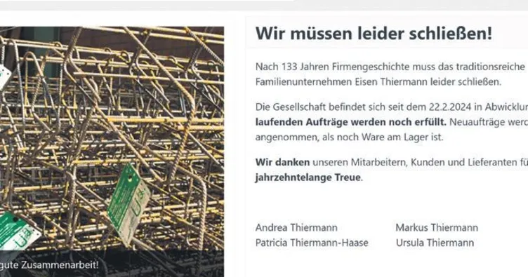 133 yıllık aile şirketi iflas etti