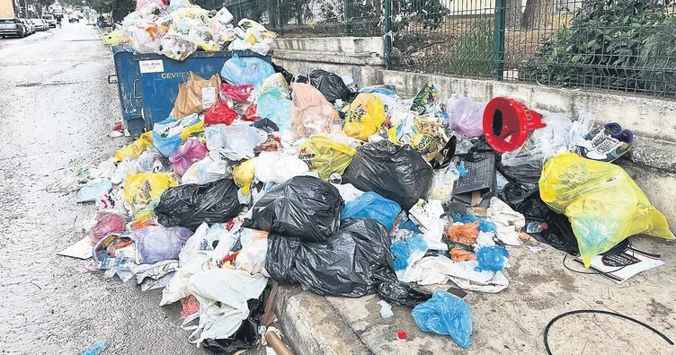 İşçiler eylemde Buca’da çöp dağları