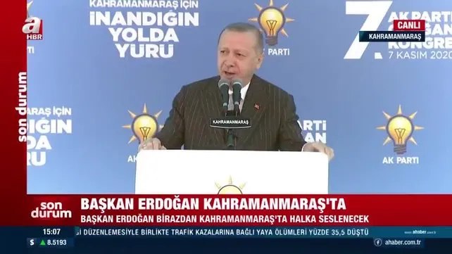 Cumhurbaşkanı Erdoğan'dan AK Parti Kahramanmaraş 7. Olağan İl Kongresi'nde önemli açıklamalar | Video