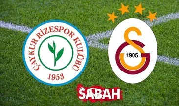 Rizespor Galatasaray CANLI İZLE! Ziraat Türkiye Kupası Rizespor Galatasaray ATV canlı yayın linki burada...