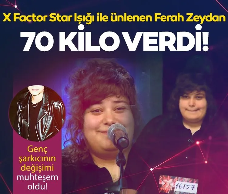 X Factor Star Işığı ile tanınan Ferah Zeydan’ın son hali olay! 70 kilo verdi değişimi dudak uçuklattı!