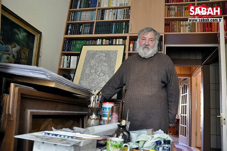 Rus ressam, marküteri sanatıyla Kur'an'dan 20 ayeti tablolaÅtırdı