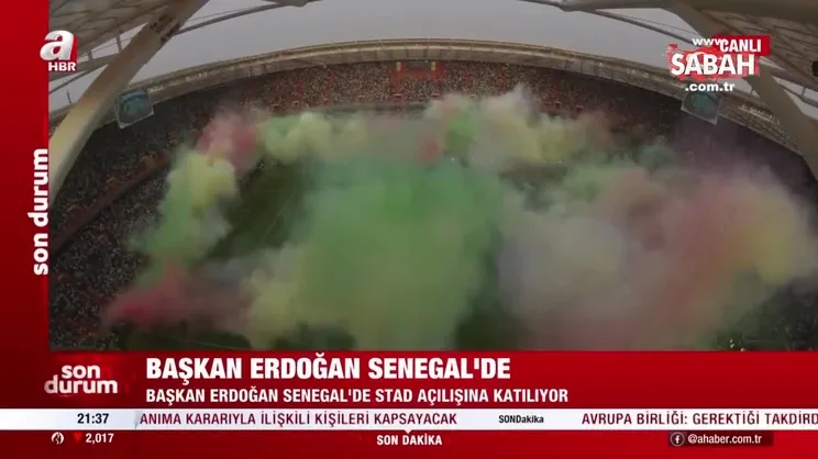 Son dakika: Başkan Erdoğan Senegal Stadı'nın açılışına katıldı | Video