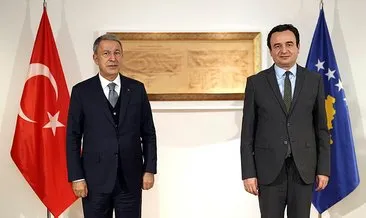 Milli Savunma Bakanı Hulusi Akar, Kosova Başbakanı Albin Kurti ile görüştü